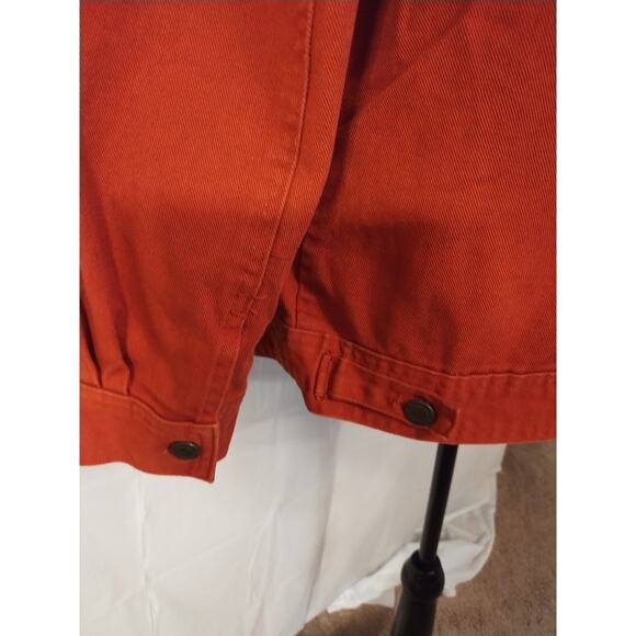 Jessica London Rust/Burnt Orange Denim Women's Jacket Size 18 - Picture 4 of 8